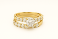 14K Yellow Gold Diamond Engagement Ring